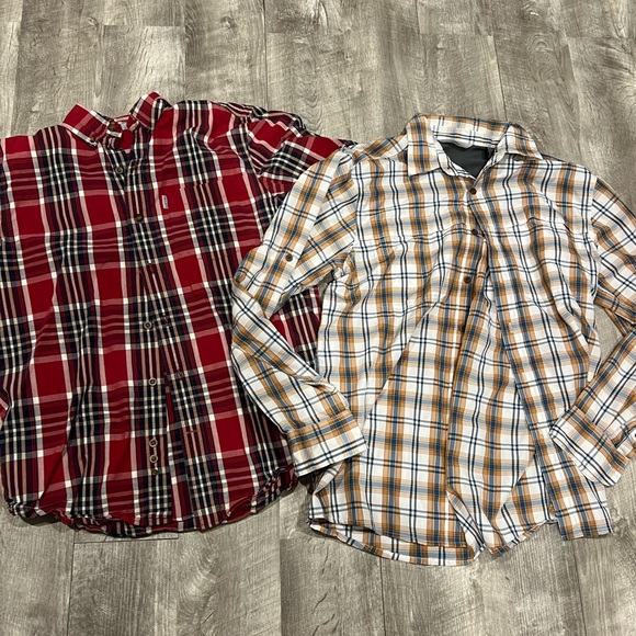 Carhartt Other - ‼️FIRM‼️NWOT carhart wrangler mens medium button down long sleeve short sleeve